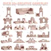 13PCS Modular Kids Play Couch 13 in 1 Toddler Couch for Playing, Creativing, Sleeping Indoor Kids Sofa for Boys and Girls (Pink) 5