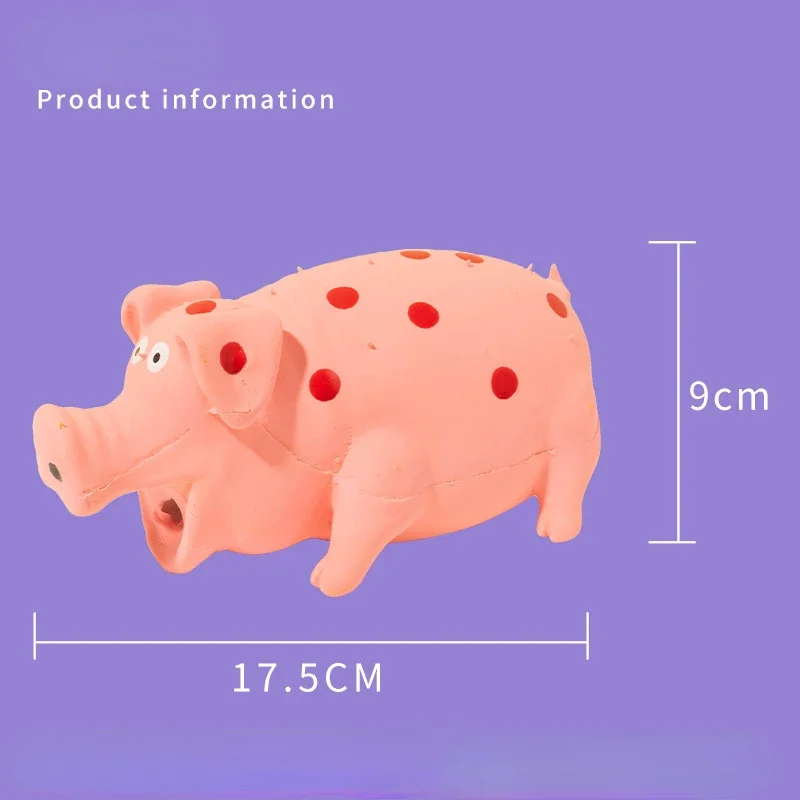 Squeaky Pig Dog Toy 2