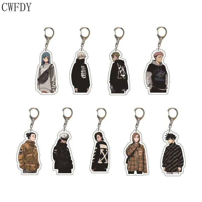 Anime Jujutsu Kaisen Acrylic Keychain Pendant Bag Keyring Charm Key Chain  Ring Fushiguro Megumi at  Women's Clothing store