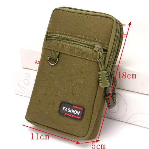 군사 Molle 파우치 전술 벨트 허리 가방, 야외 스포츠 방수 전화 가방 남성 캐주얼 EDC 도구 포켓 사냥 패니 팩 3