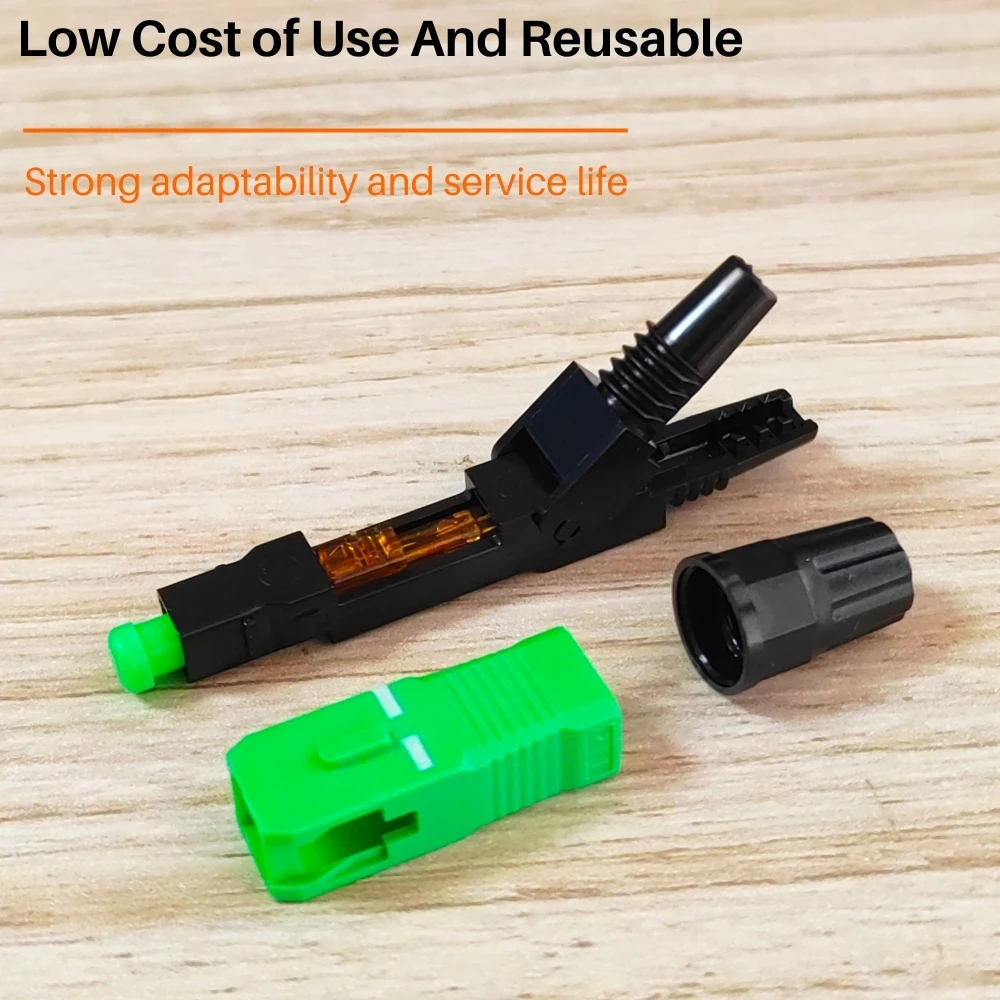Original FTTH SC APC Quick Connector Cold Splice Easy to Use Fiber Covered Cable Optical Fast Big Sell