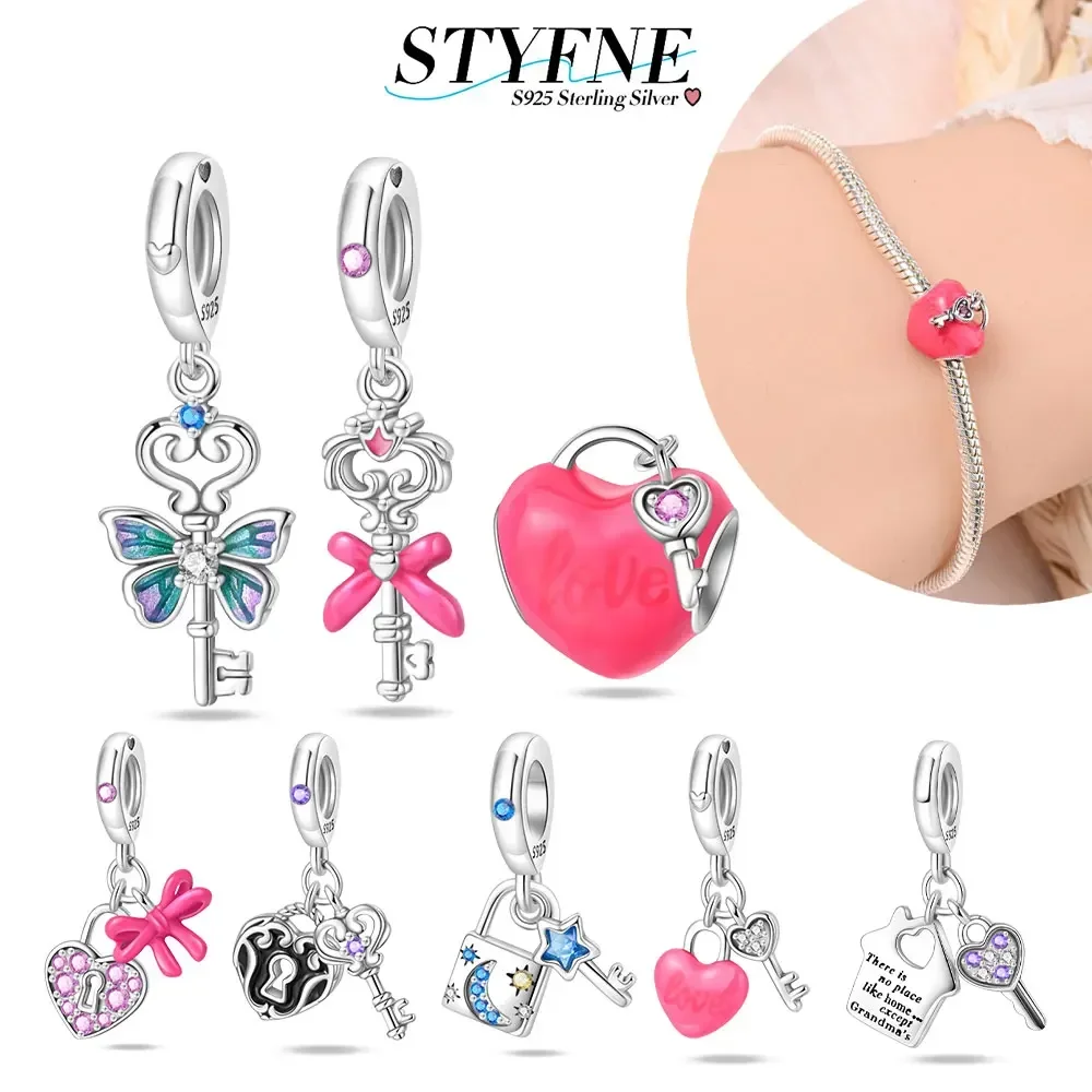 女性のためのスターリングシルバー925シリーズブレスレット,スター