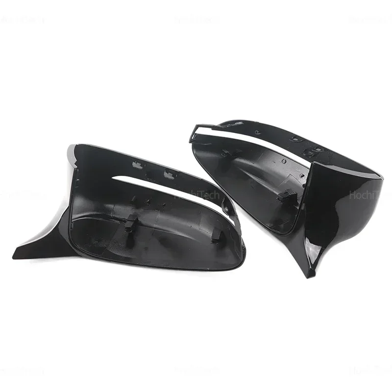 Sleek Black Rearview Mirror Cover Set