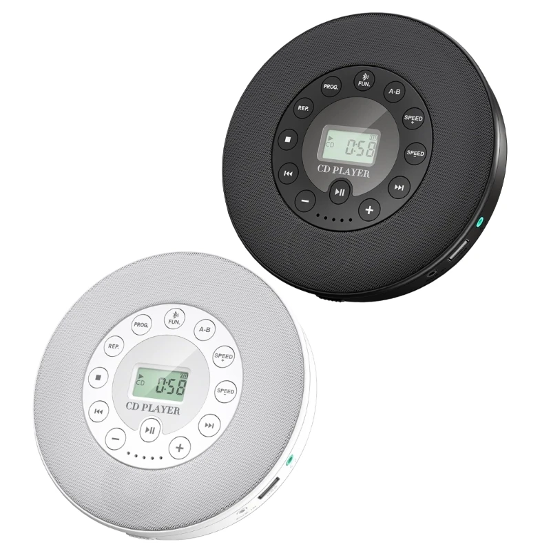 

Portable Disc Player for Car/Travel Shockproof Small Music Disc Walkman Music Player