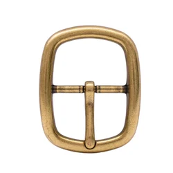 STURDY ANTIQUE BRASS PLATED CLASSIC COWBOY WESTERN HANDMADE LEATHER BELT CENTER BAR BUCKLE REPLACEMENT FIT 30MM