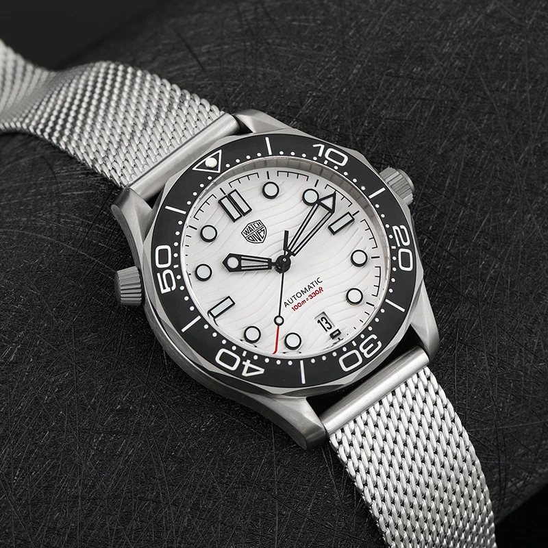 Watchdives WD007 Nttd Watch NH35 Automatic Movement 007 titanium Style Watches BGW9 Luminous Domed Sapphire Crystal Wristwatch