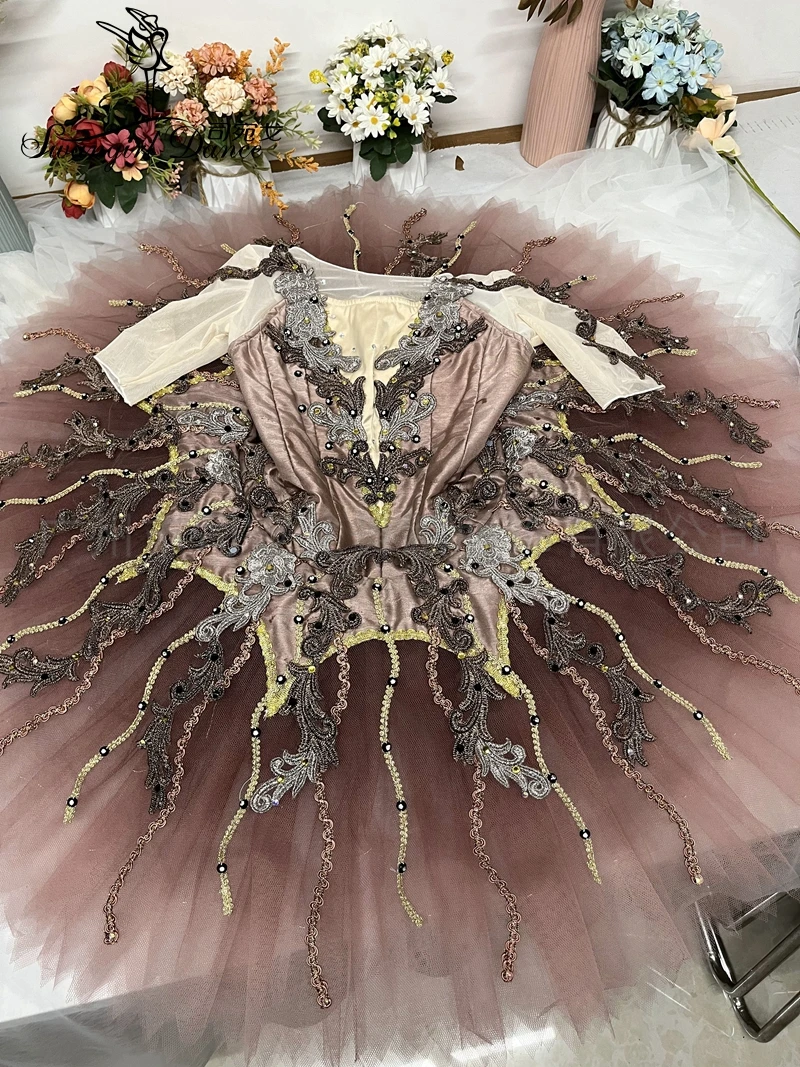 Adulto Nuovo Colore La Esmeralda Professionale Pancake Balletto Tutu Manica Corta Costumi Donna Bt4242