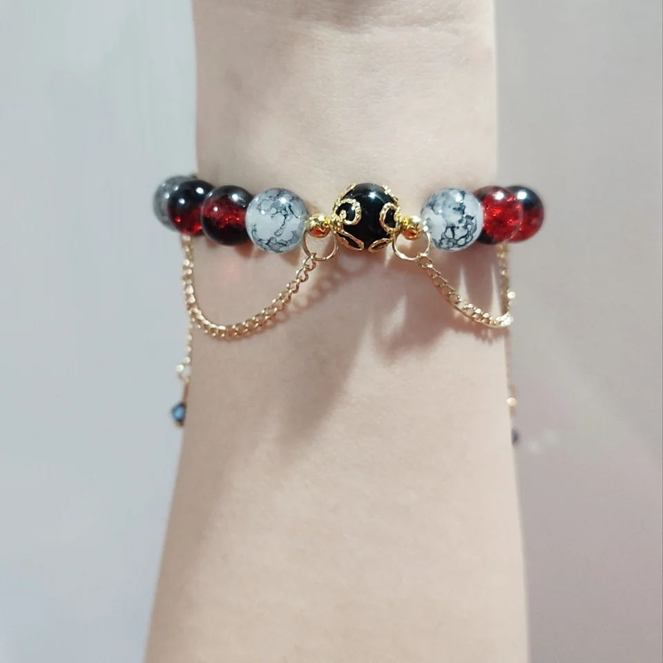 SEVENTEEN ジュン着用★SICKFUMEDOT★Peach Glow Bracelet Till The End Of The Moon 2023 New Glass Bracelet Chang Yue