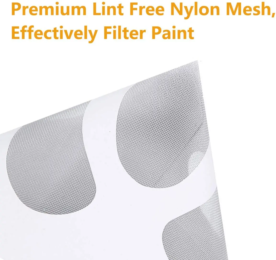 Paint Filter Paper Purifying Straining Cup Funnel Disposable 100 Mesh Paint Filte Mesh Conical Nylon Micron Paper 10/20/40/50Pcs