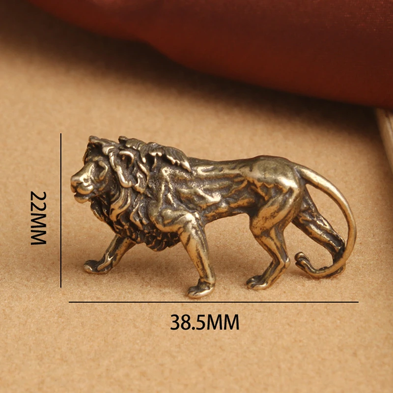 Copper Lion Figurine 6