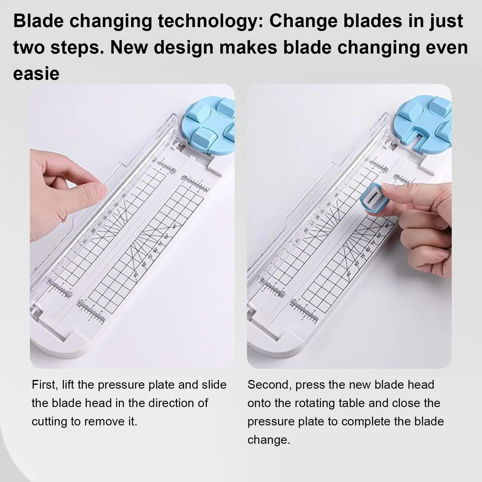 Multi-Function Paper Cutter 4-in-1 Photo Cutter Scrapbooking Cutter Creasing Machine Hand-Cutting Card Label Cardboard Art Tools