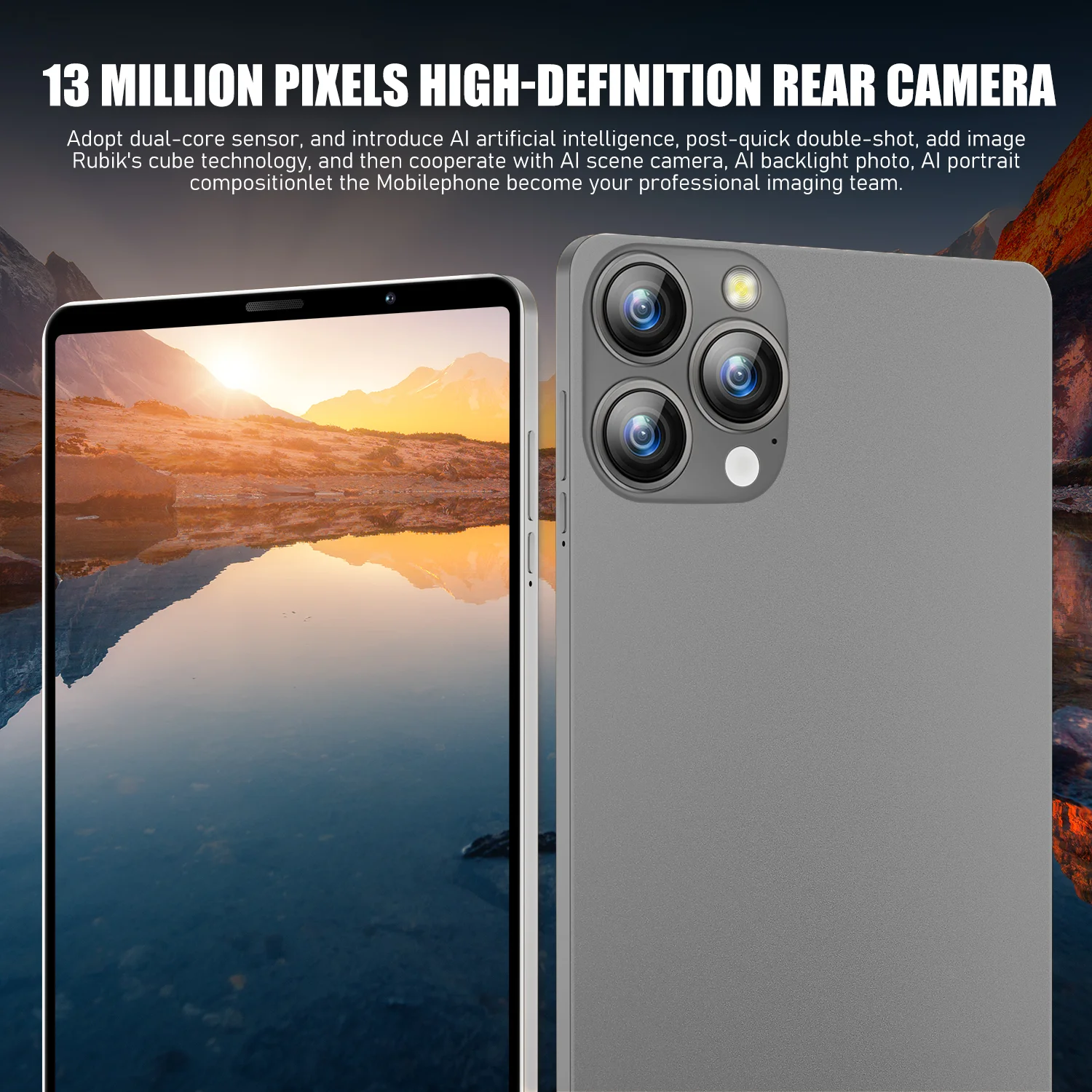 VERYHDSN  º ۷ι , ȵ̵ 13 ġũ, 8 ġ ޴, HD 5MP 13MP  ھ GPU, 8800mAh º Ʈ