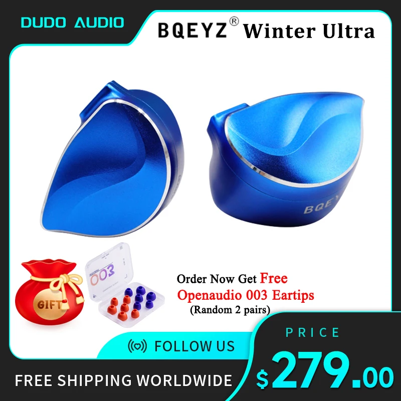 

Angelears & BQEYZ Winter Ultra in Ear Earphones 1DD+1BC HiFi Dynamic Driver PZT Bone Conduction Monitor Wired Earbud Headphone