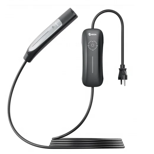 

portable Ev charger 16A for cars with open lid with one click