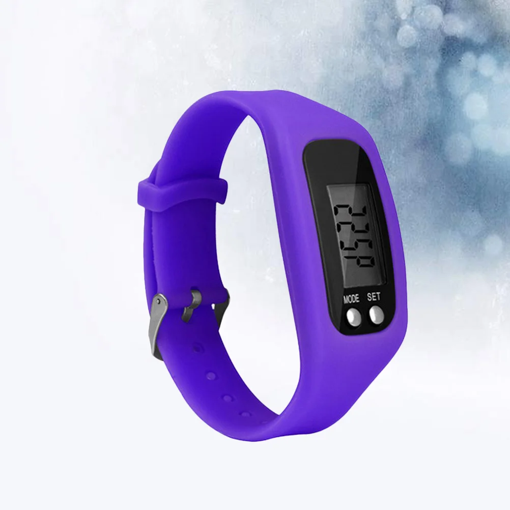 

LED Multi Function Watches For Kids Calorie Monitoring Electronic Watch Purple