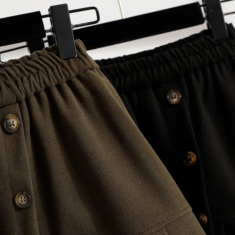 Shorts Women S-5XL Leisure Cozy Femme Harajuku Street Style Solid Chic Comfortable Trendy Design Elastic Waist Winter Trousers