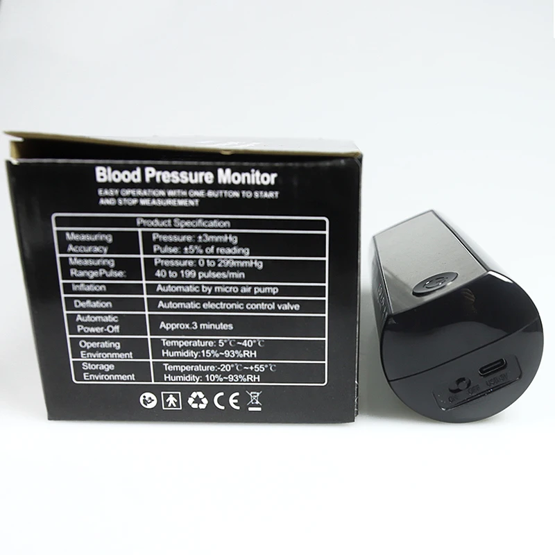 Blood Pressure Monitor Rechargeable LI-ION Battery Digitization Voice LCD Large Screen Sphygmomanometer Arm Blood Pressure Monitor Tonometer