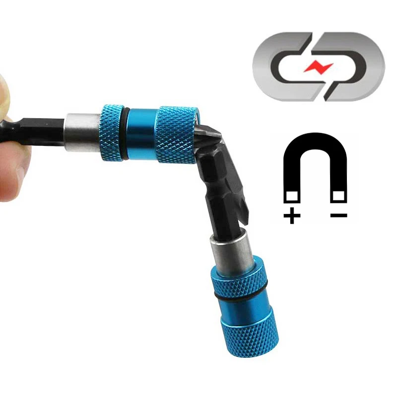 Electric screwdriver bit 1/4 Stainless Steel Electric Screwdriver Bit Limit Magnetic Connecting Rod Screwdriver Depth Adjustable Extension Rod Tool