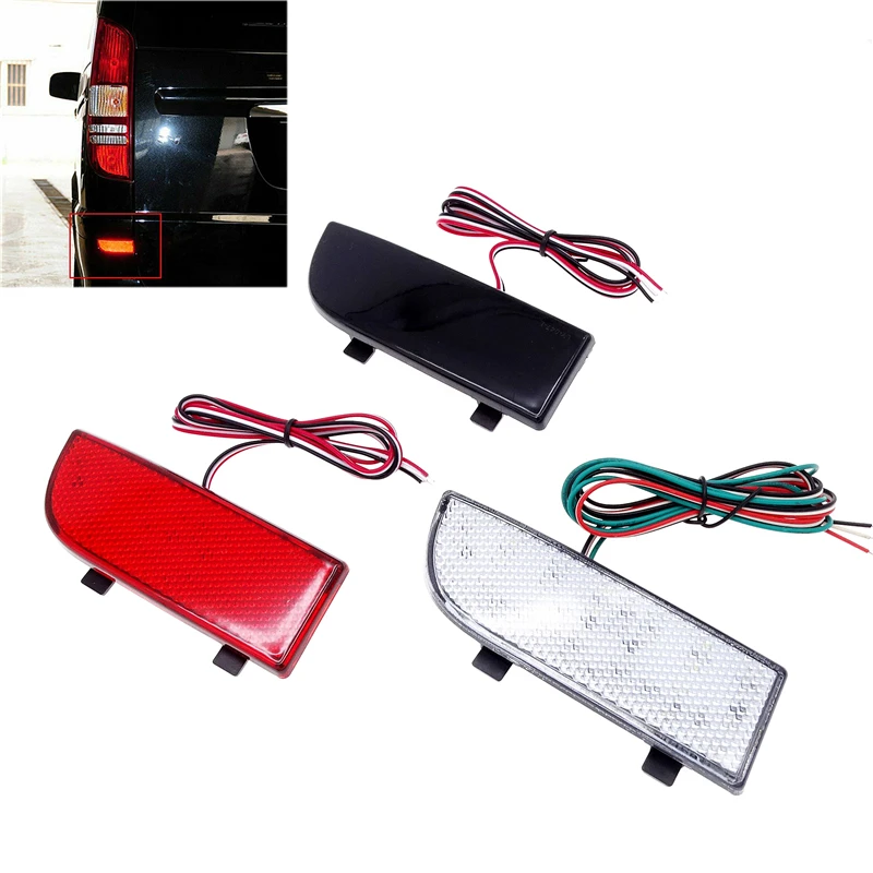 

2 Pcs Car Rear Bumper Brake Lights LED Stop Tail Lamps For Vito Viano W639 2003-2014