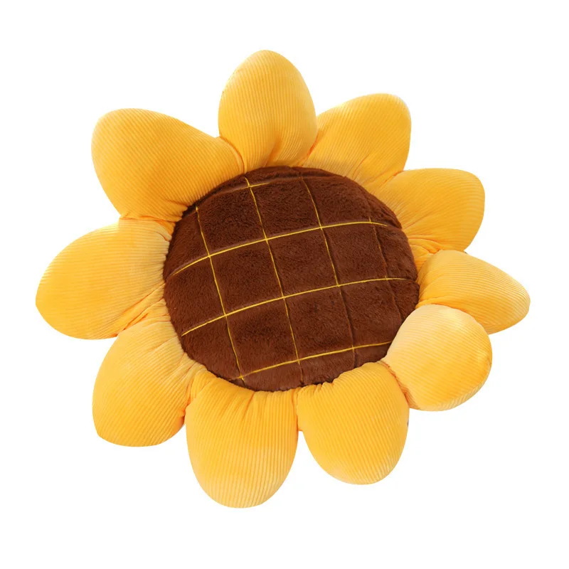 Cute Pillow Cartoon Flower Sunflower Cushion Stuffed Toy School Car Backrest Cushion Photography Prop Birthday Gift Home Textile 6
