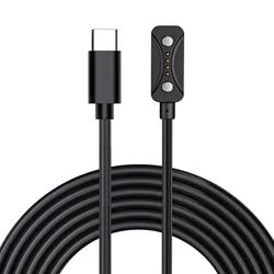 Portable 1M USB C Charging Cable with 5V Power Adapter (Black)