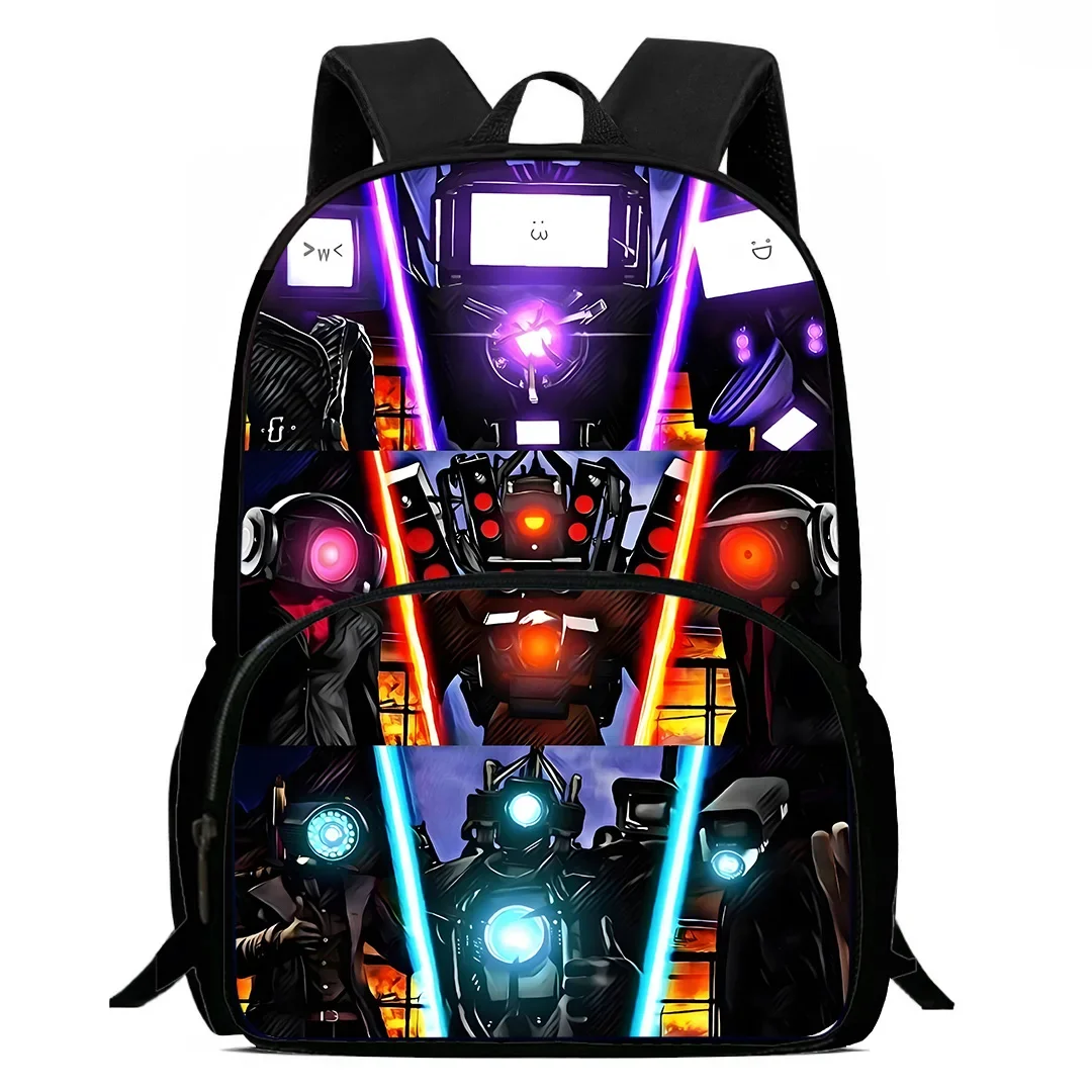Kids Backpacks Boys and Girls Student Birthday Gift Child Skibidi Toilet School Bags Large Capacity Camping Durable Rucksack 3