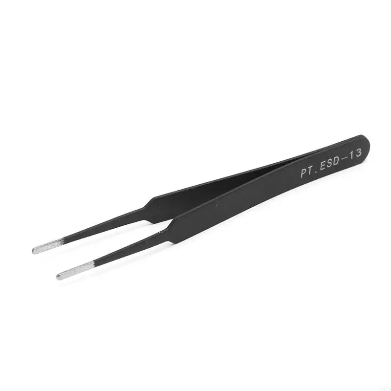 X9FA Durable Stainless Steel Tweezers DIY Jewelry Making Picking Tool for Art Crafts