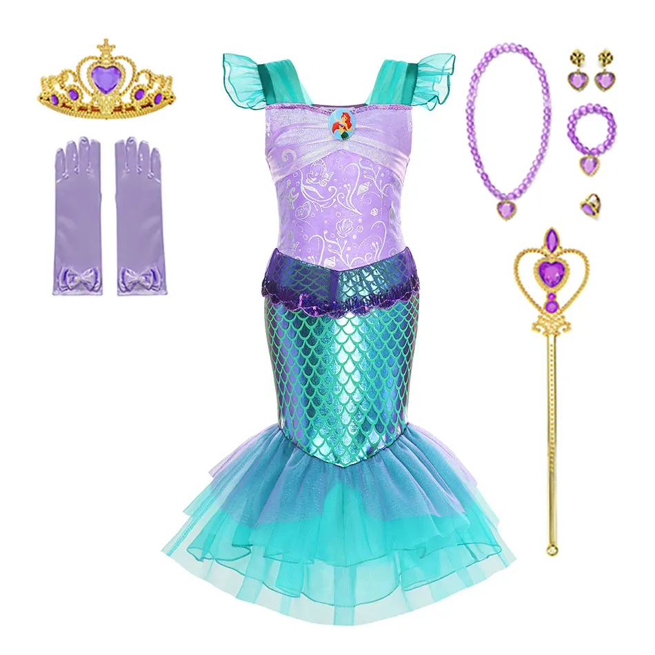 Disfraz De Sirena Niña Disfraz De Princesa Ariel Bu00e1sico Plus