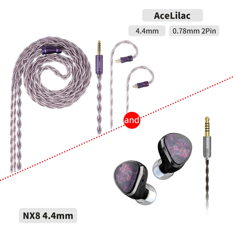 NICEHCK NX8 In Ear Earbud 1DD+6BA+1PZT Hybrid Drivers 2Pin