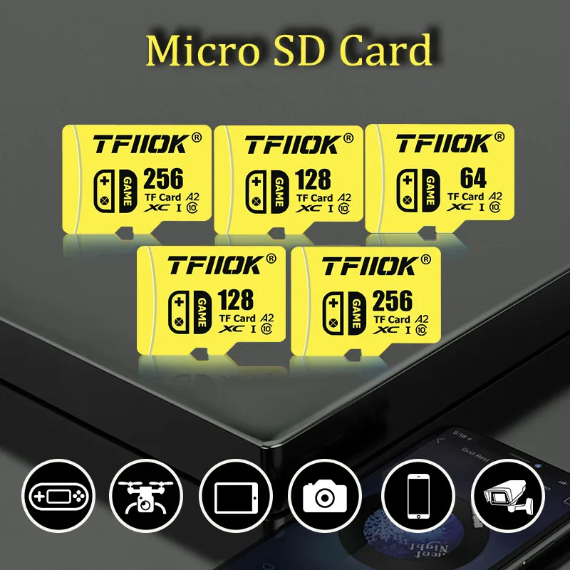 TFIIOK Mini sd Memory card 64GB 32GB 128GB 256gb 16GB minisd flash TF card map mini sd cards