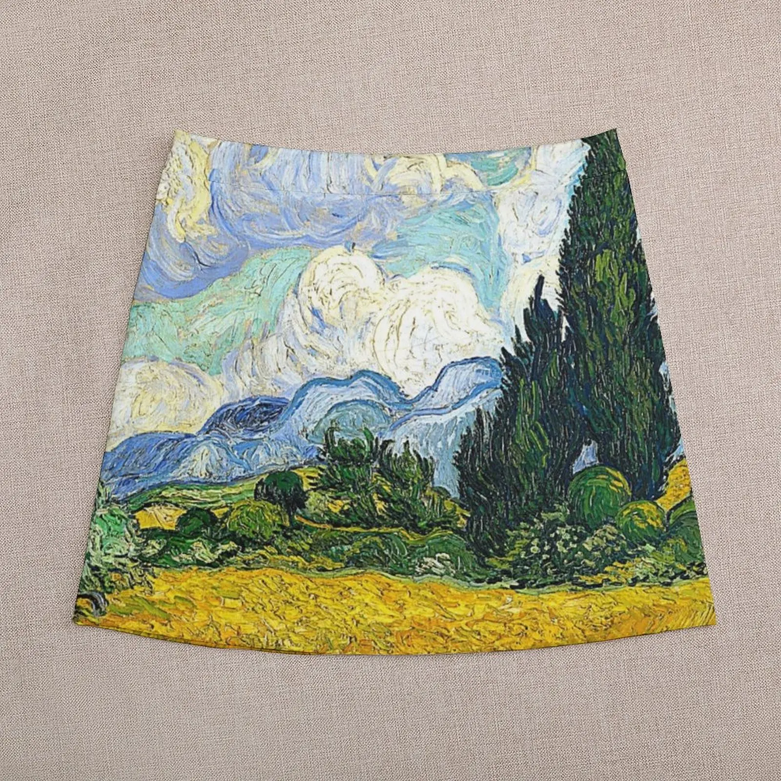Wheat Field with Cypresses - Van Gogh Mini Skirt dresses summer woman 2023 Kawaii Clothing