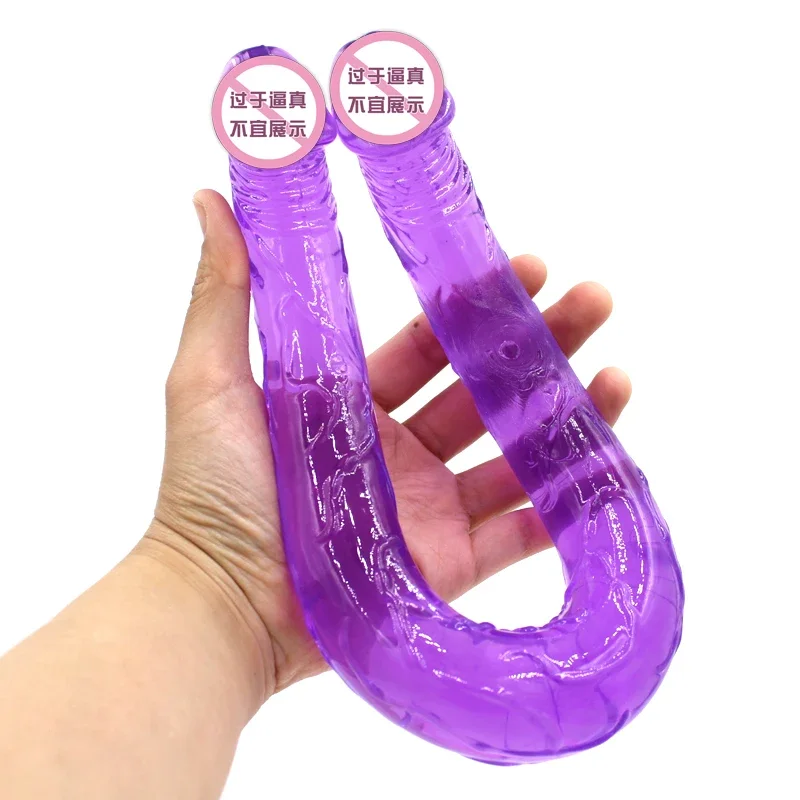 Sex Toys 44cm Long Double Dildo For Women Strapon Realistic Dildo Female Masturbator Sex Toys For Women Lesbian Penis Masturbation Toys