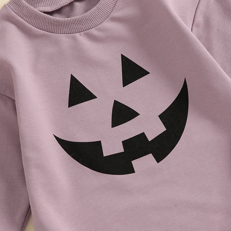 Halloween Pumpkin Print Baby Romper Jumpsuit