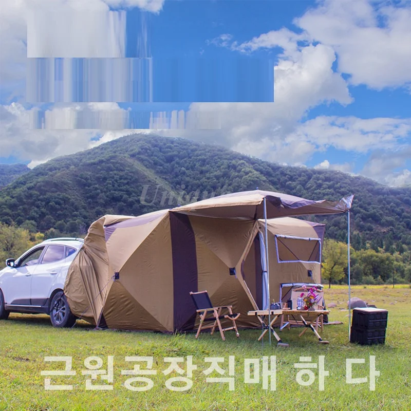 

Foldable Car Tent for SUV, Universal Suv Sun Shade, Awning Tent with Canopy, Camping Tent for Car, Self-driving Travel Tent