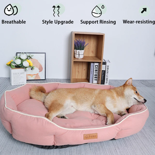 Large Dog Bed for Cats All Seasons Dog Pad Summer Sleeping Puppy Bed for French Bulldog Teedy Cooling Cat Bed for Small Dog Pet 3