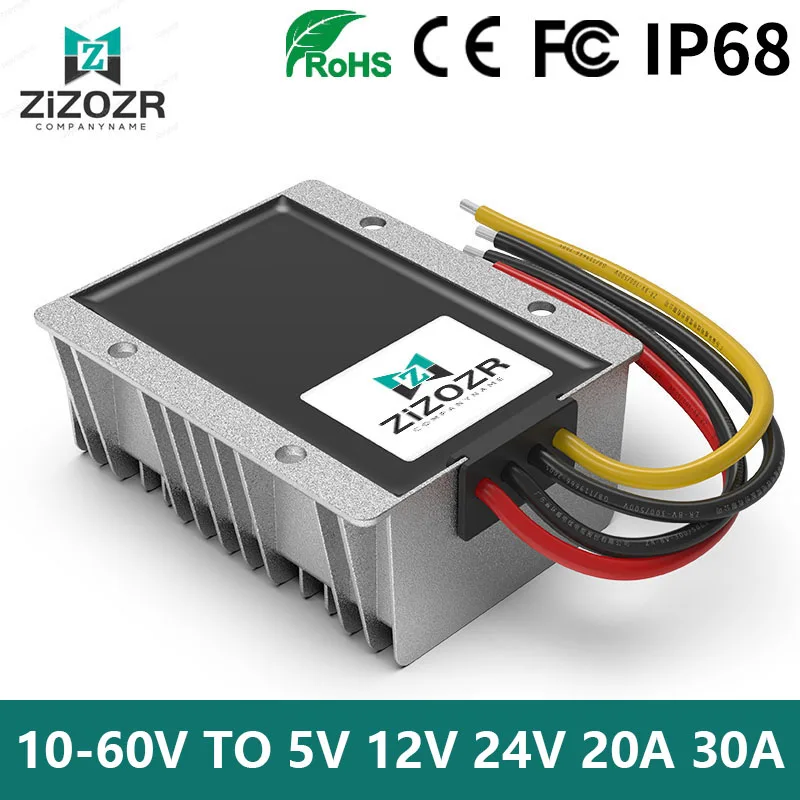 Convertitore Di Potenza Dc Dc Inverter Stabilizzatore 10-36V 12V 24V 36V 48V A 5V 12V 24V 20A 30A Riduttore Trasformatore Regolatore Buck