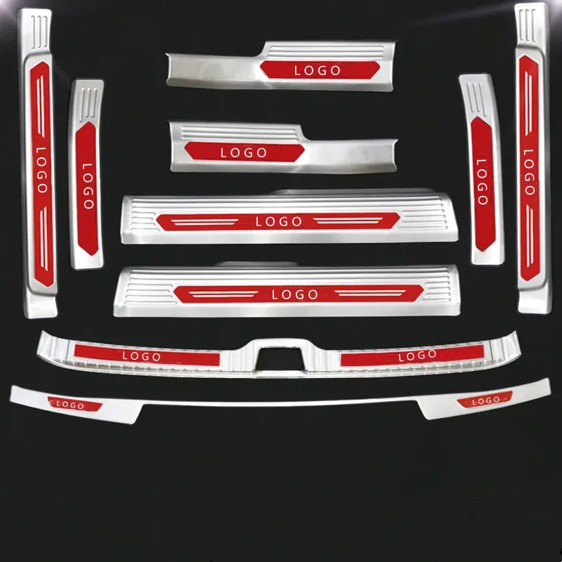 For VOLVO XC40-stainless steel Threshold bar Trunk threshold guard plate anti-scratch protection car styling