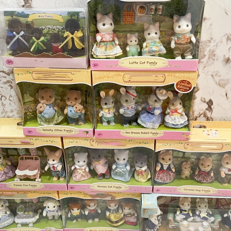 

Новый набор семейного пуделя Forest Baby, персидская кошка, латте, кошка, персонаж из аниме, украшение комнаты, детская игрушка, подарок, кукла