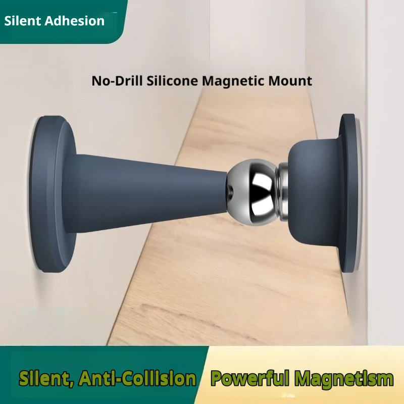 Silicone Floor Door Stopper with Strong Suction and Anti-Collision Design