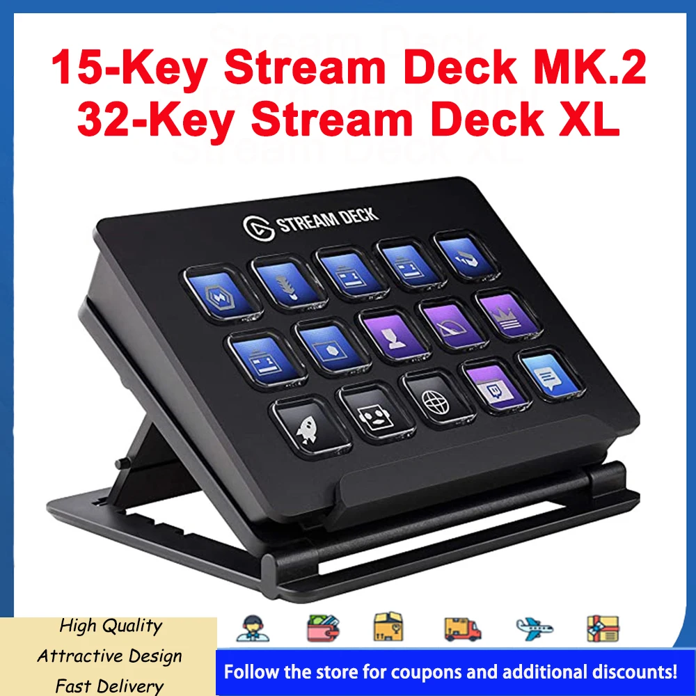 Elgato Stream Deck LCD Button 15-Key Stream Deck MK.2 32-Key 