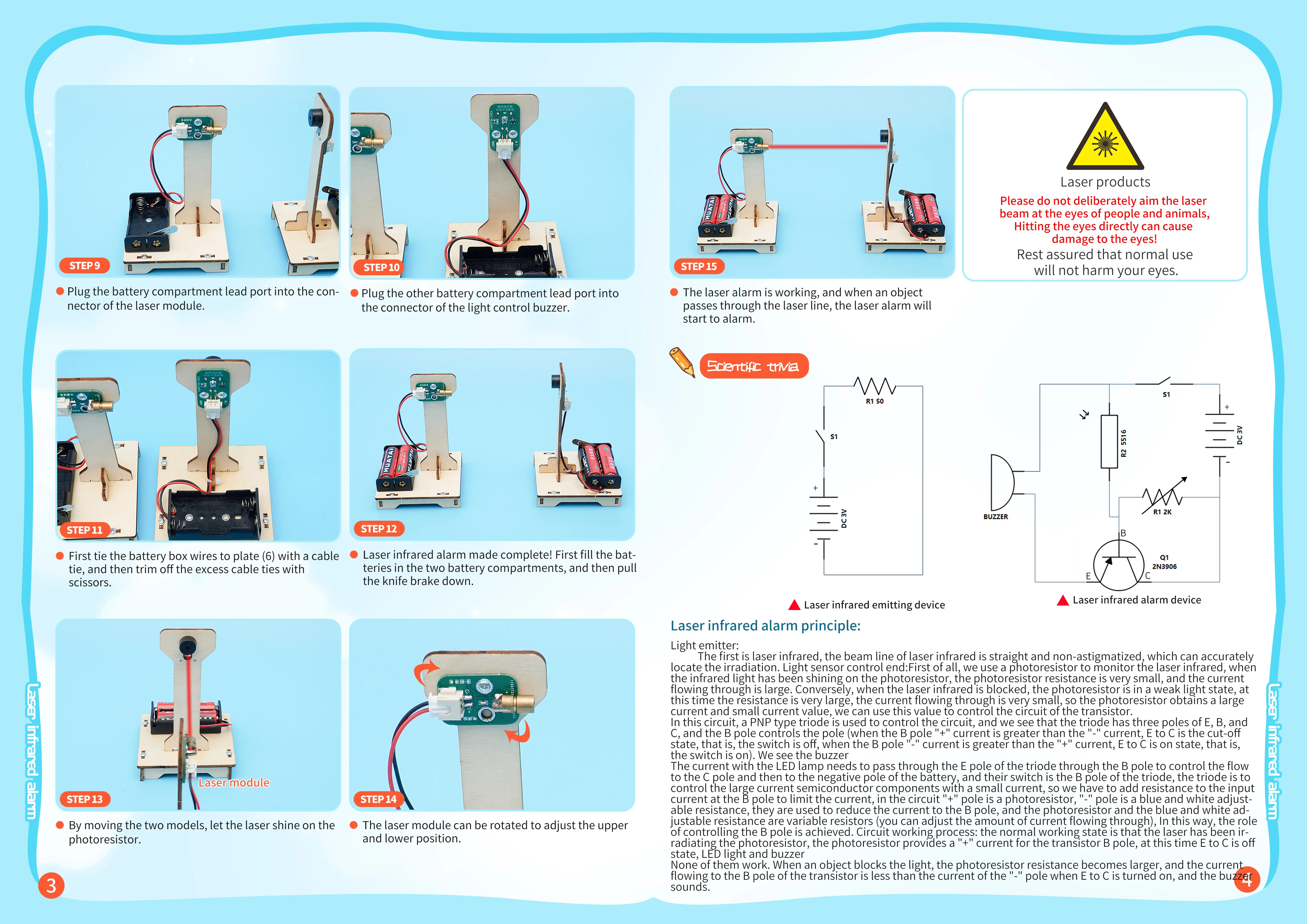 STEM Toy DIY Infrared Alarm 3
