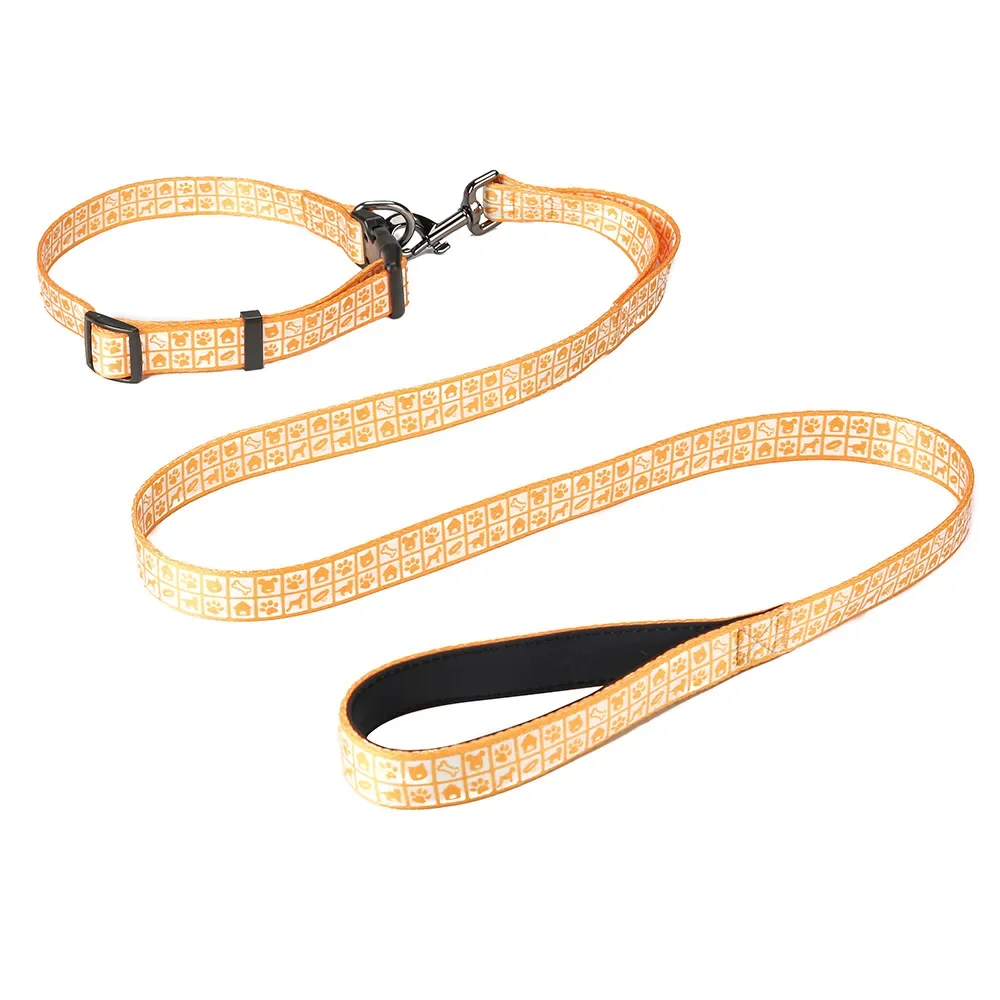 Fashion Printed Dog Leash Running Walk Train for Large Small Cat Dogs Pets Leashes No Pull Nylon Leash Rope Pet Products