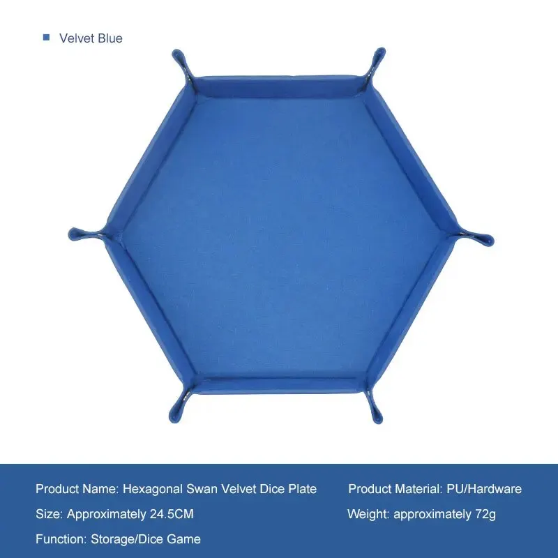 1pc Hexagonal Dice Tray and Miscellaneous Storage Box Board Game Dice Tray Accessories Leather Dice Tower BEST SELLERS