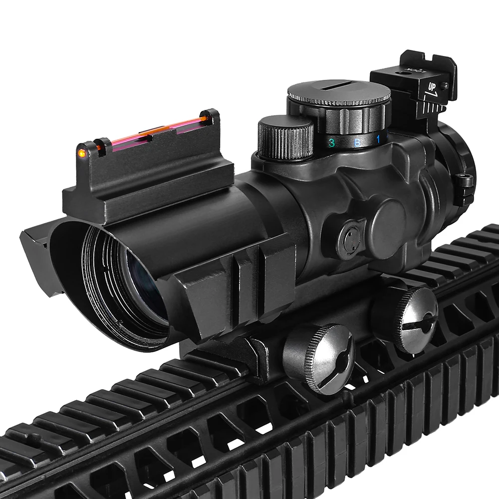 

4x32 Acog Riflescope 20mm Dovetail Reflex Optics Scope Tactical Sight For Hunting Gun Rifle Airsoft Sniper Magnifier