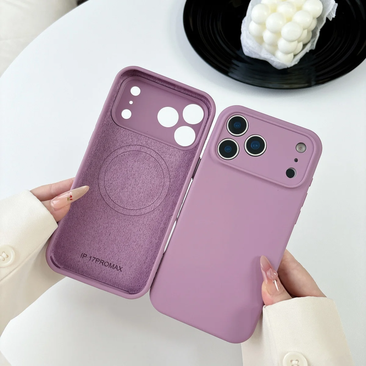 ตัวเลือกสินค้า เคสซิลิโคนเหลวสำหรับ iPhone 17-12 Pro Max พร้อมชาร์จ Magsafe