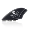 Twin Keel Single&Twin Tab Surfing Fins-Keel Twin Fins Set Honeycomb Fiberglass with Fin Screws and Fin Key 3