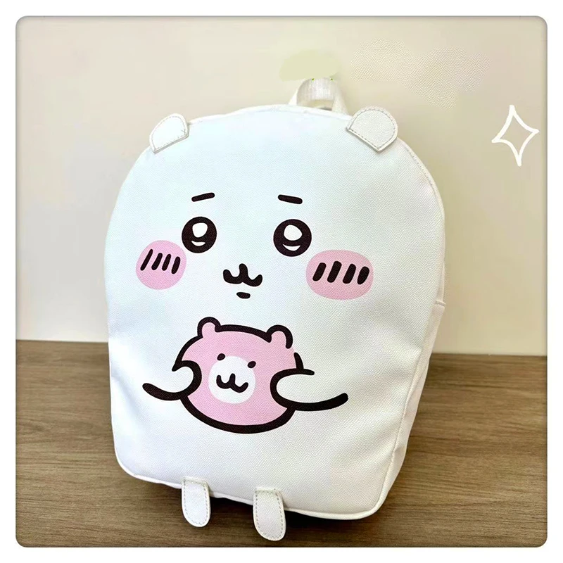 

Милый рюкзак с клубничным медведем, домашний рюкзак Chiikawa, маленькая восьмерка, кошка, школьный рюкзак Chiikawa, Подарочный рюкзак для девочек, большая емкость