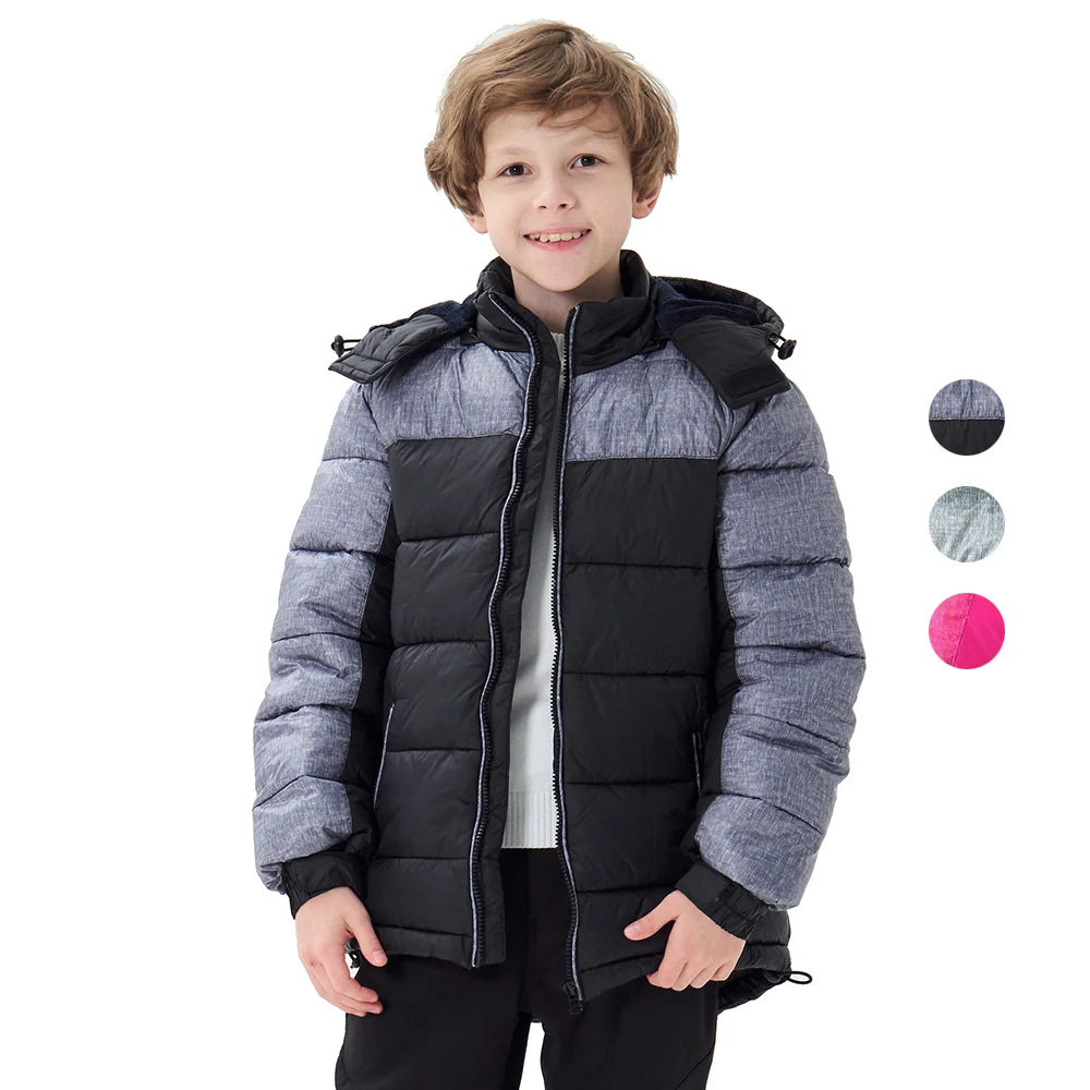 4-9T Kids Boys Girls Coat Thicken Cotton Padded Jackets For Boys Girls -30 Degrees Hooded Parkas Sportwear Windproof Outerwear