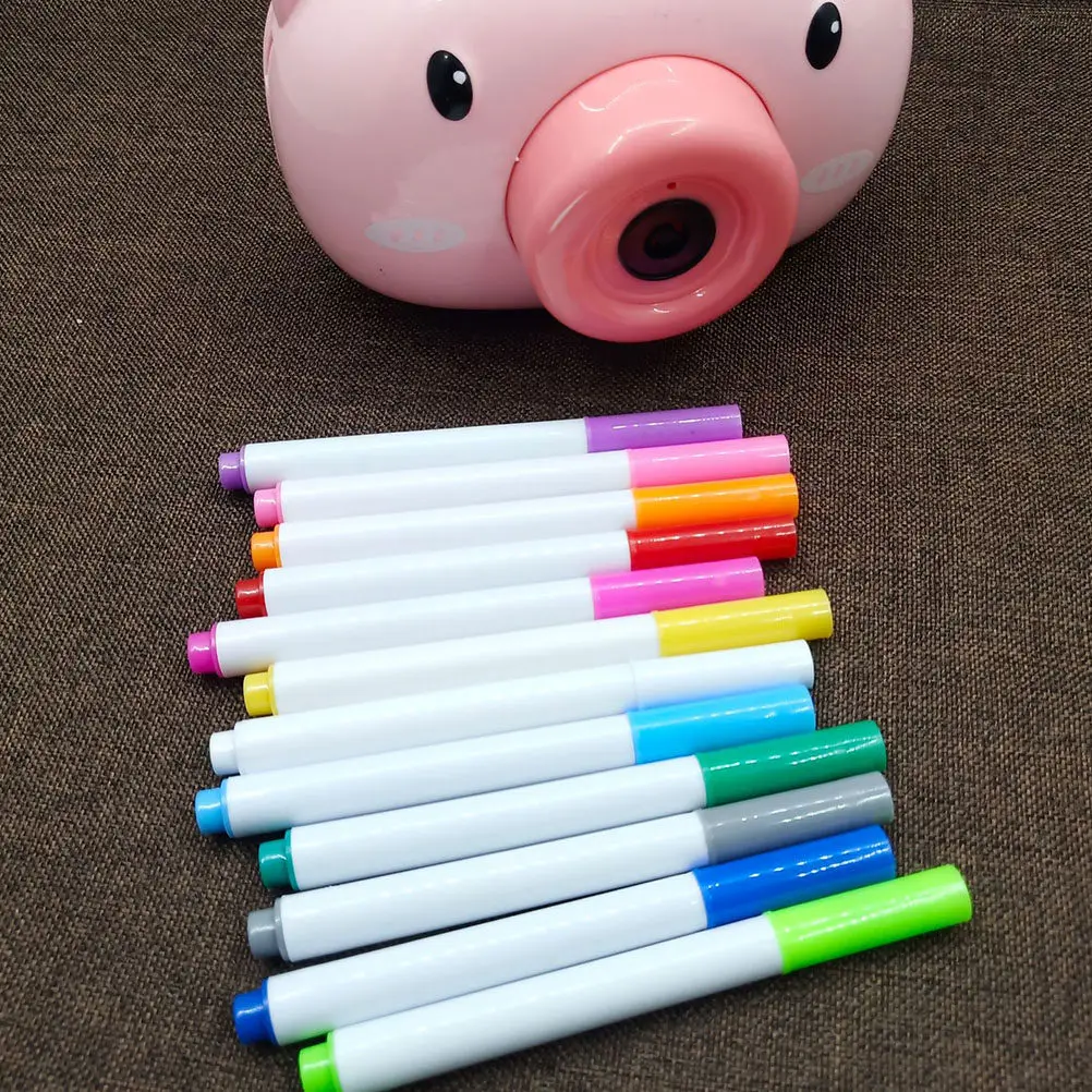 24Pcs 드라이 마커 펜 지울 수 있는 칠판 펜 액체 분필 마커 유리창용 먼지 없는 사무실 학교 드로잉 용품