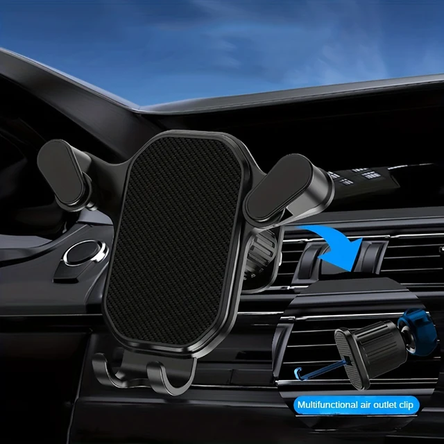 Universal Car Phone Holder Air Vent Hook Clip Mount 360 Degree Rotation Installation Anti Shake Supports Xiaomi For Mobile Phone
